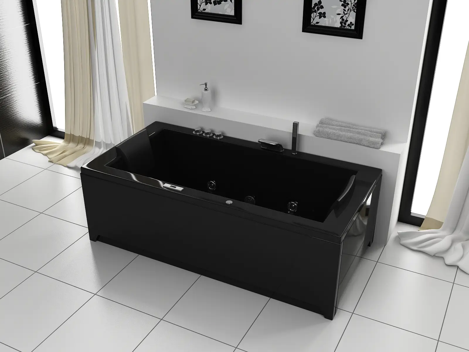 Whirlpool Torino 182x90cm Bla