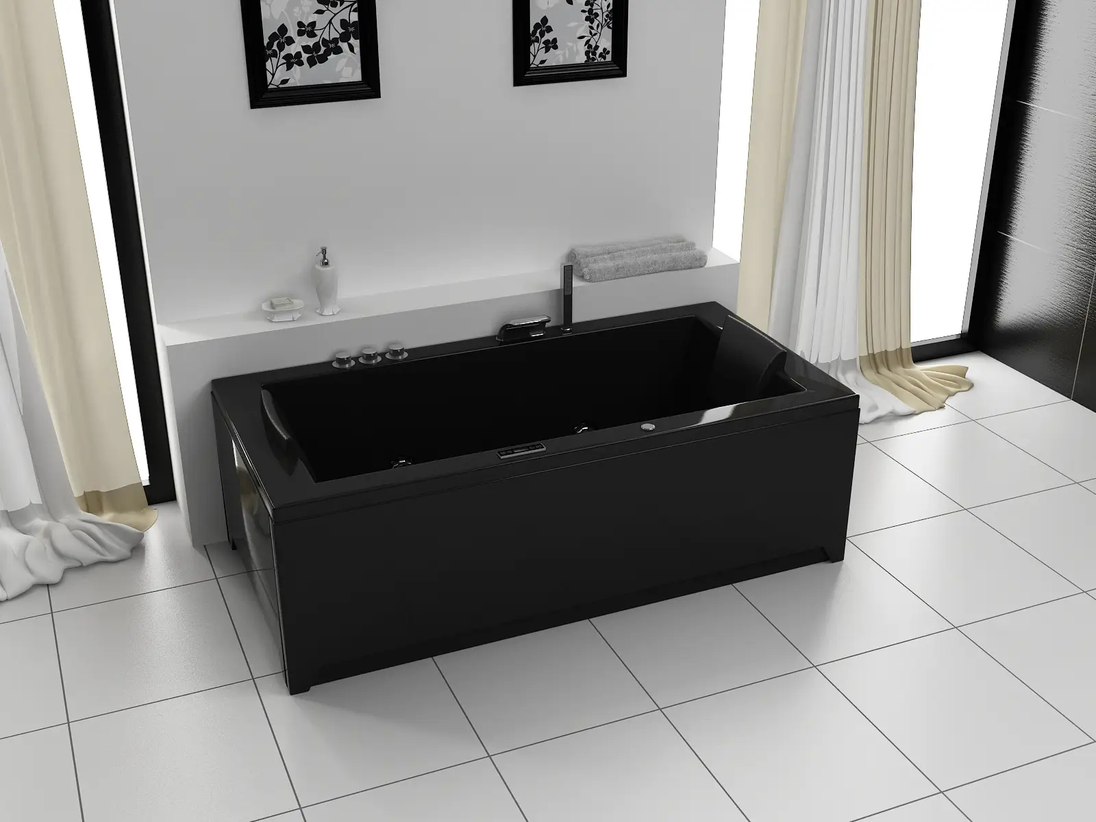 Whirlpool Torino 182x90cm Bla